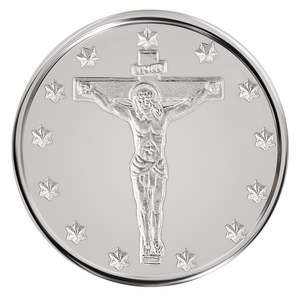 Medalie de argint Macoins Gold “Isus Hristos pe cruce” 3 g