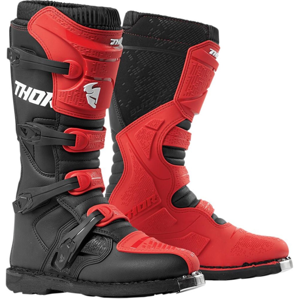 Cizme Atv/Cross Thor Blitz XP negru/rosu marime 42