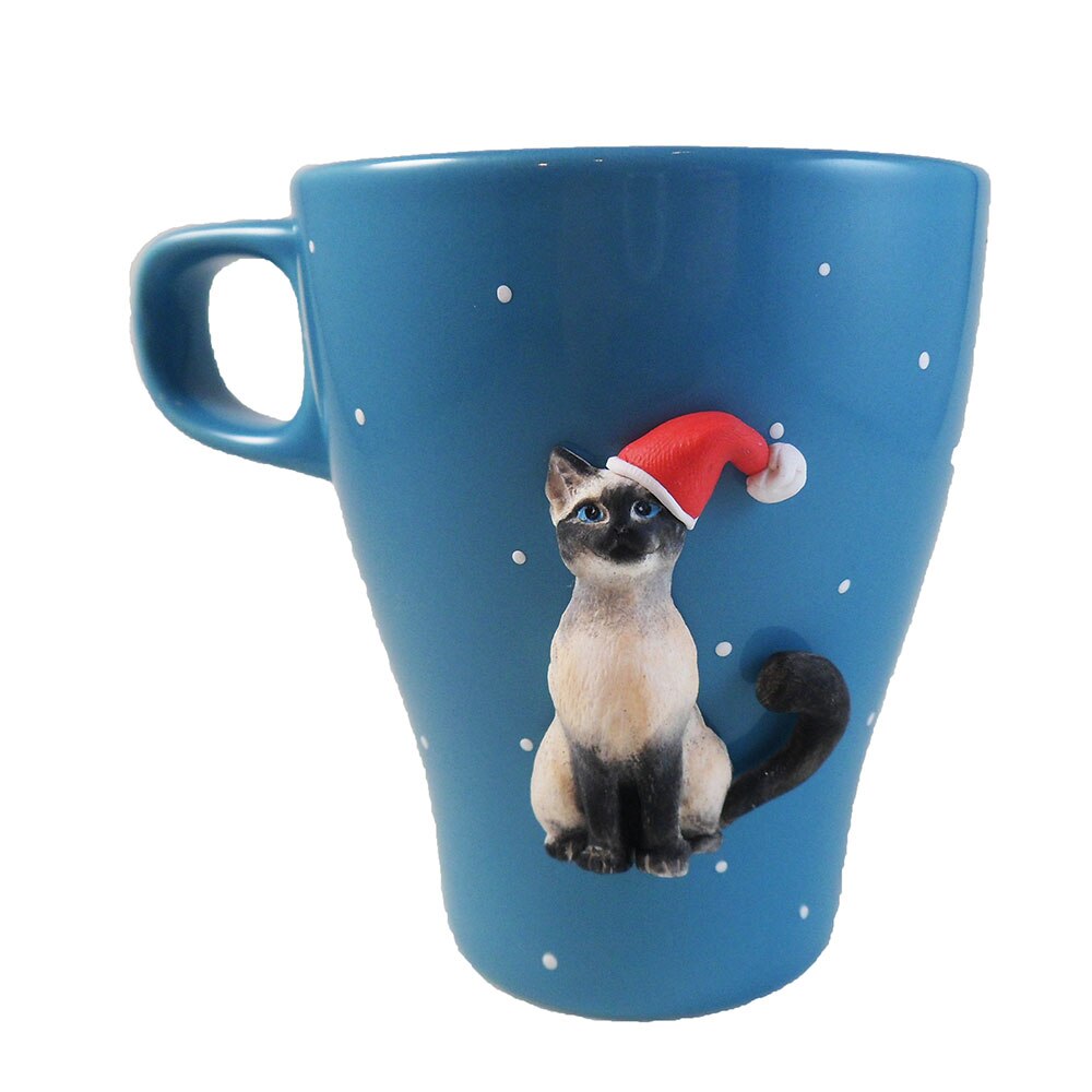 Cana cu nume personalizat, marca inregistrata Tracolla, cani 3D, cana pisica Siameza