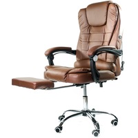 scaun de birou ergonomic artnico elgo p  m rotativ piele ecologica maro imagen 3_0_
0