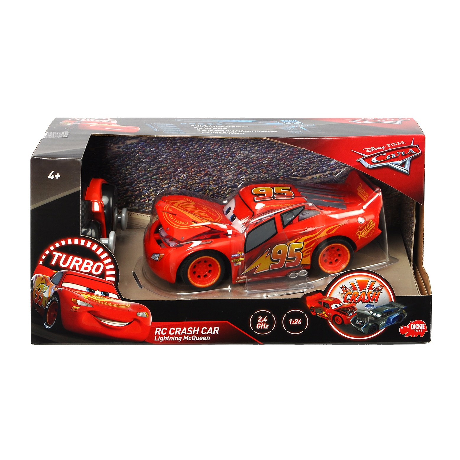 Masinuta Disney Cars 3 - Fulger McQueen, Crazy Crash 