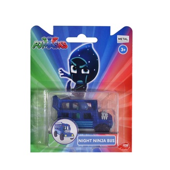 Figurina cu vehicul Eroi in pijama, Night Ninja Bus, 7cm Figurina cu vehicul Eroi in pijama, Night Ninja Bus, 7cm