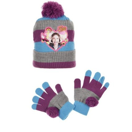 Set Caciula si manusi, Soy Luna,gri,54 cm