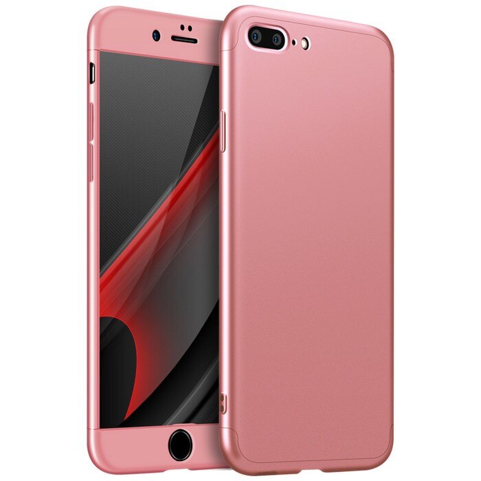 Husa Full Cover Plastic 360 Apple iPhone 7 - Roz
