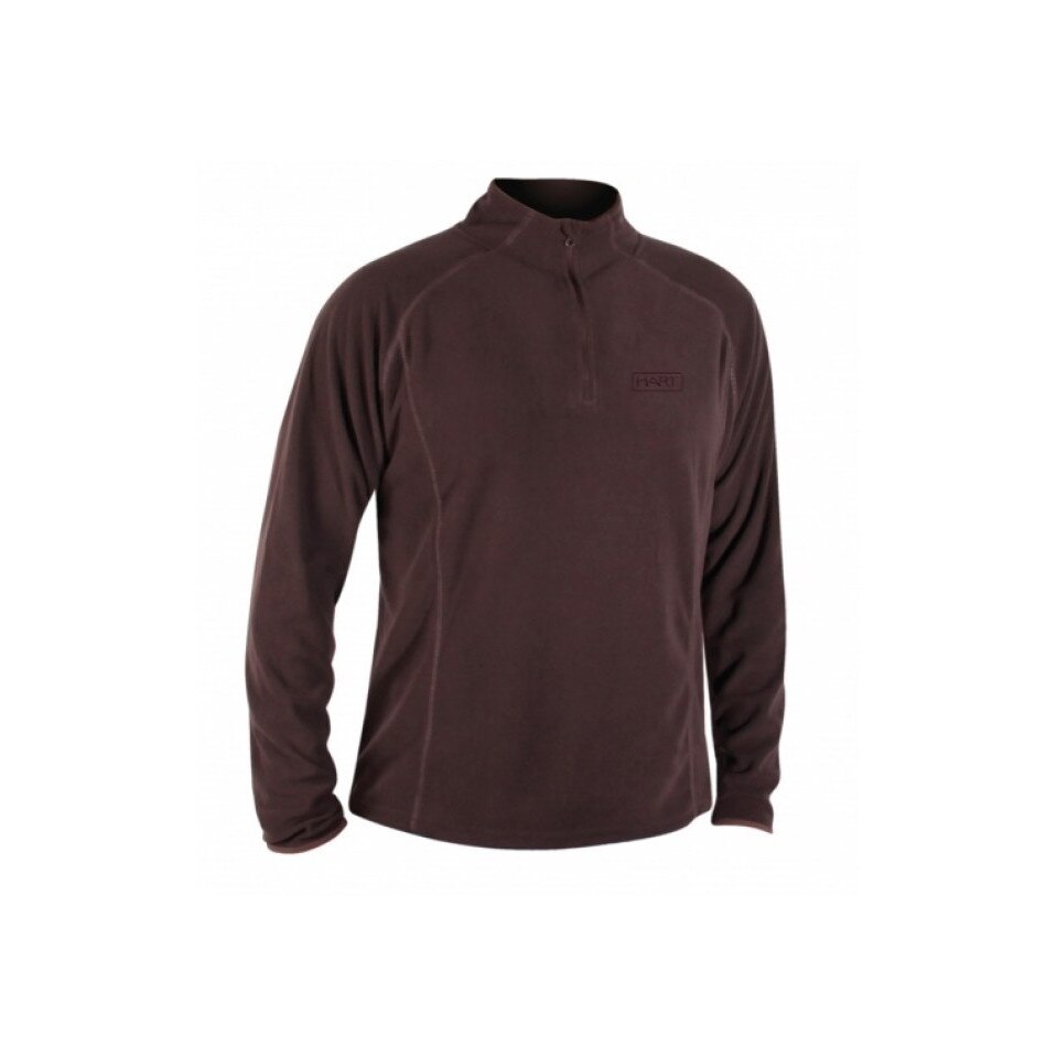 Fleece cu fermoar Hart Inliner XT, Maro