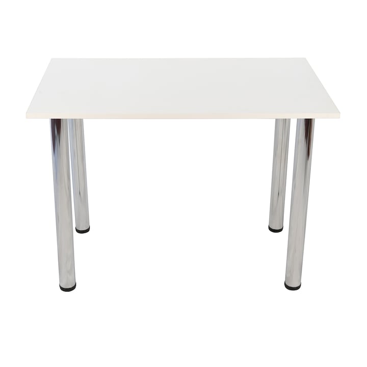 DENVER konyhai asztal, 18 mm-es PAL asztallap, 90 x 55 x 73 cm, fehér