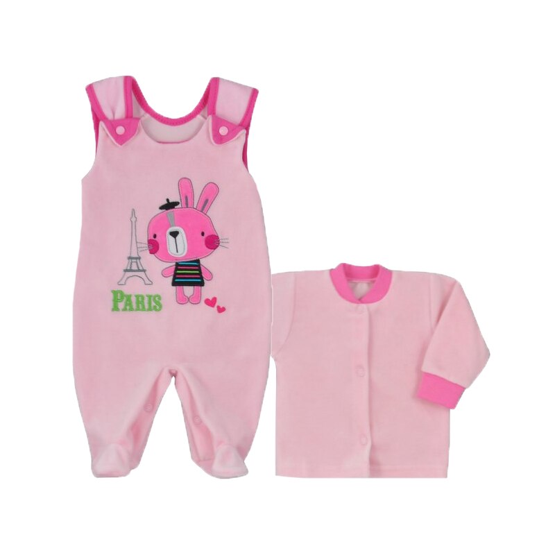 Compleu 2 piese fetite Koala Swiata 05-087RO, Roz
