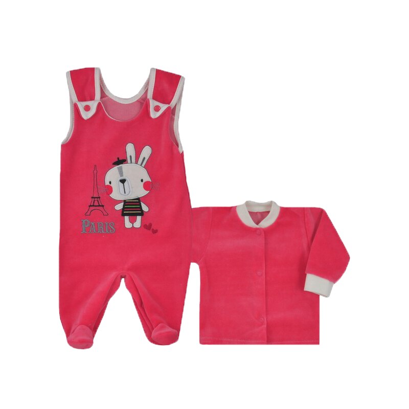 Compleu 2 piese fetite Koala Swiata 05-087R, Rosu