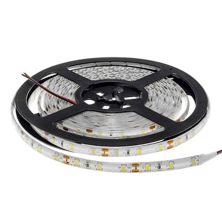Banda LED 3528 120 SMD/m 9,6W Alb cald Impermeabila Silicon IP65