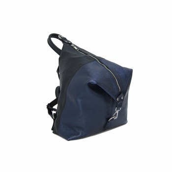 Rucsac dama,Zea,negru /blue metalizat Rucsac dama,Zea,negru /blue metalizat
