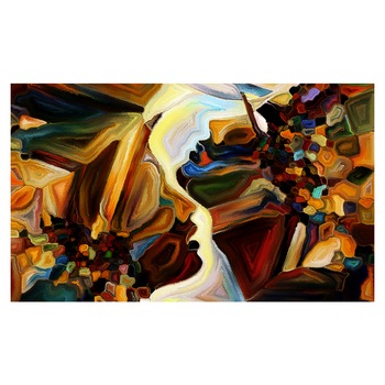 Tablou, Arlata Word Mag, Abstract 1076, Rama Lemn, Multicolor, 100x60 cm, Full HD Tablou, Arlata Word Mag, Abstract 1076, Rama Lemn, Multicolor, 100x60 cm, Full HD