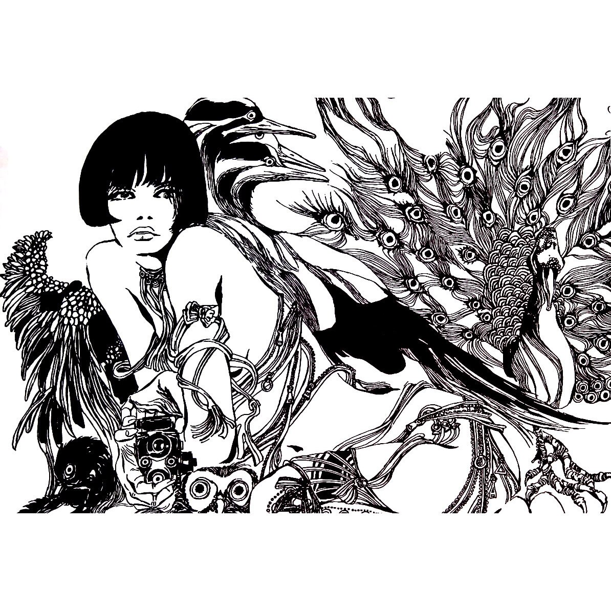 Tablou Canvas Valentina by Guido Crepax, TOPSTAR, 35x50 cm