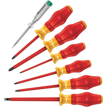 Set 7 surubelnite profesionale izolate Wera 5031575001, 1000 W, tehnologie aerospatiala Set 7 surubelnite profesionale izolate Wera 5031575001, 1000 W, tehnologie aerospatiala