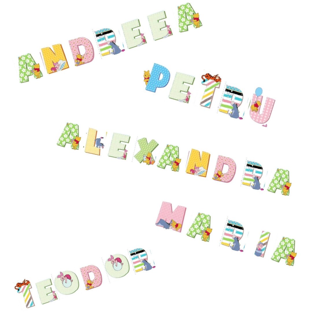 Sticker perete Alfabet Colorat - Sticky Art - eMAG.ro