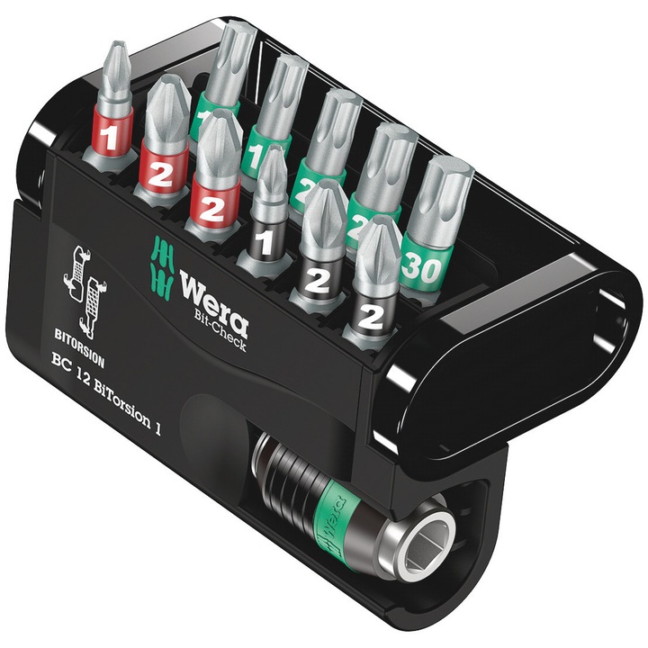 Set 11 varfuri pentru insurubare profesionale Wera 5057420001, tehnologie aerospatiala + adaptor magnetic