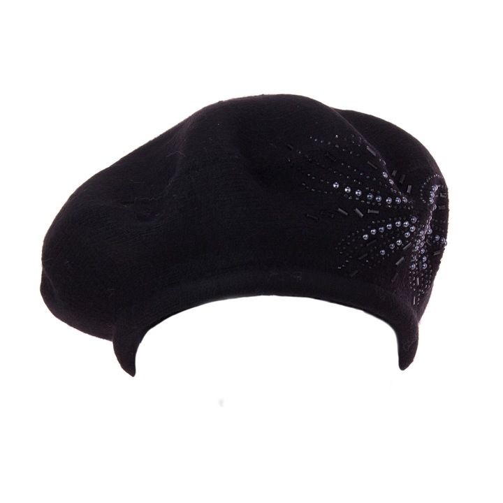 Basca dama casmir cu pietricele Pami, HL809 negru