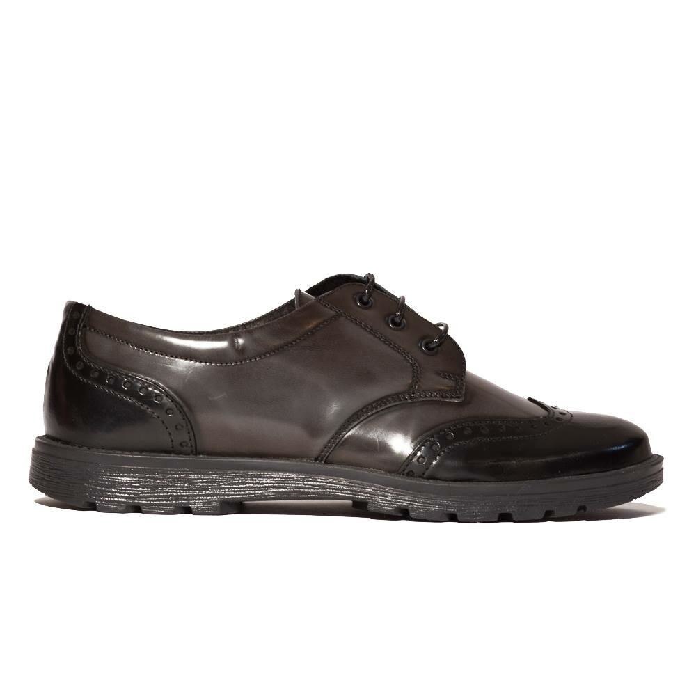 Pantofi baieti Frigerio, PJ Shoes, Negru/Gri, 31 EU