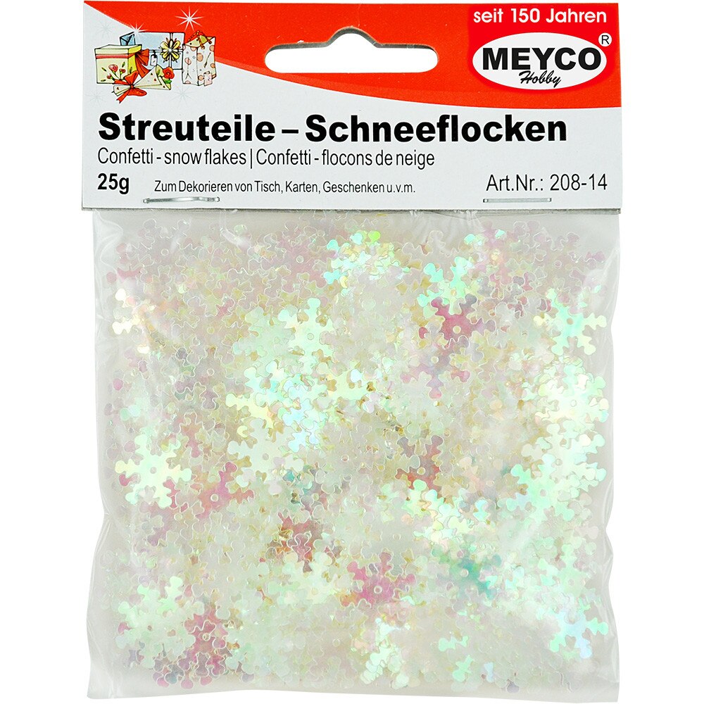 Confeti Fulgi de Nea, Alb, 20g - Meyco