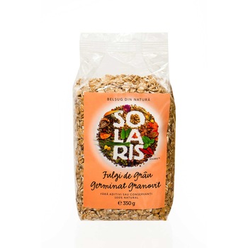 Fulgi de Grau germinat Solaris, 350g Fulgi de Grau germinat Solaris, 350g