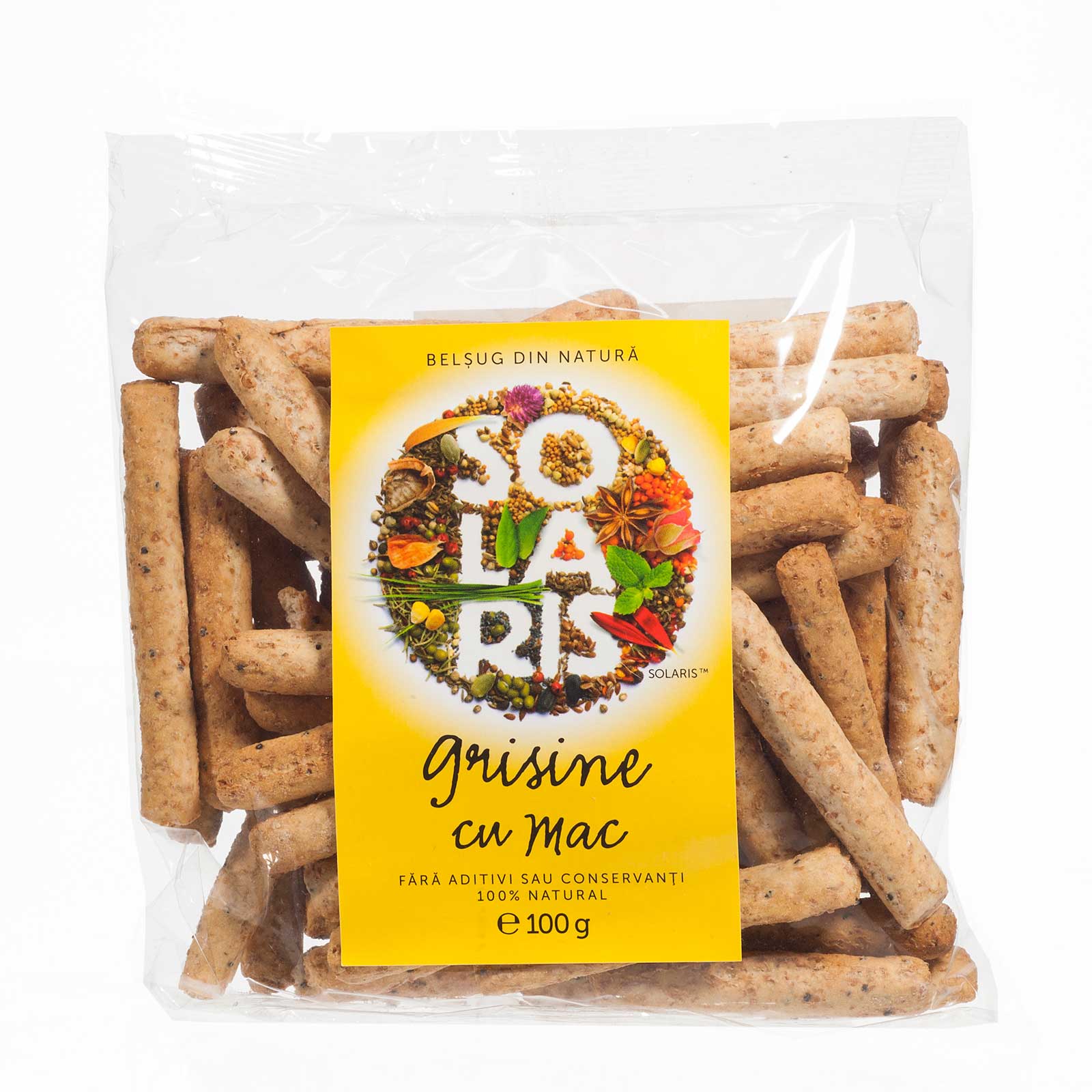 Grisine Faina Integrala Si Mac 100Gr Solaris