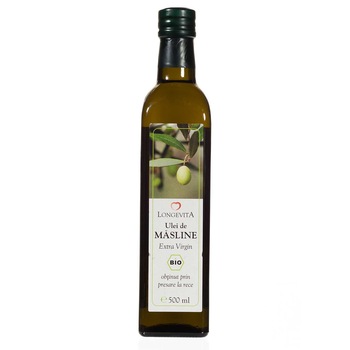 Ulei Masline Extra Virgin Eco, Longevita, 500 ml Ulei Masline Extra Virgin Eco, Longevita, 500 ml