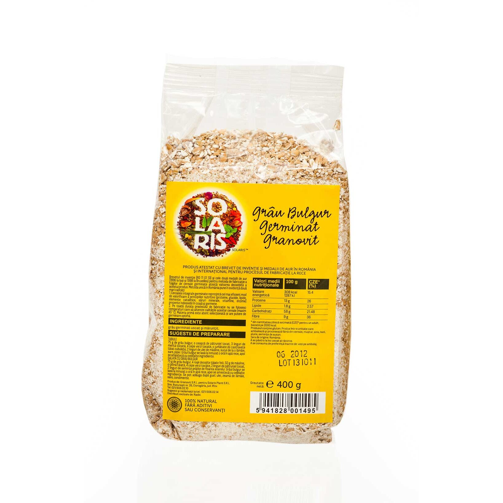 Grau bulgur germinat granovit 400g solaris (5941828001495)