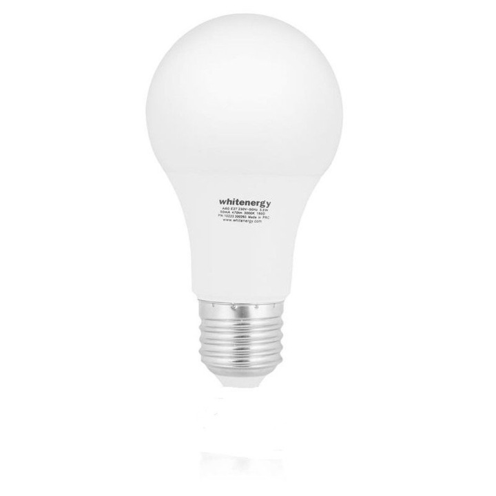Whitenergy LED крушка, E27, 5W, 230V, бяла, сфера G45