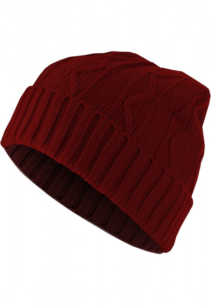 Caciula Beanie Cable Flap MasterDis, Maro/Inchis, One size