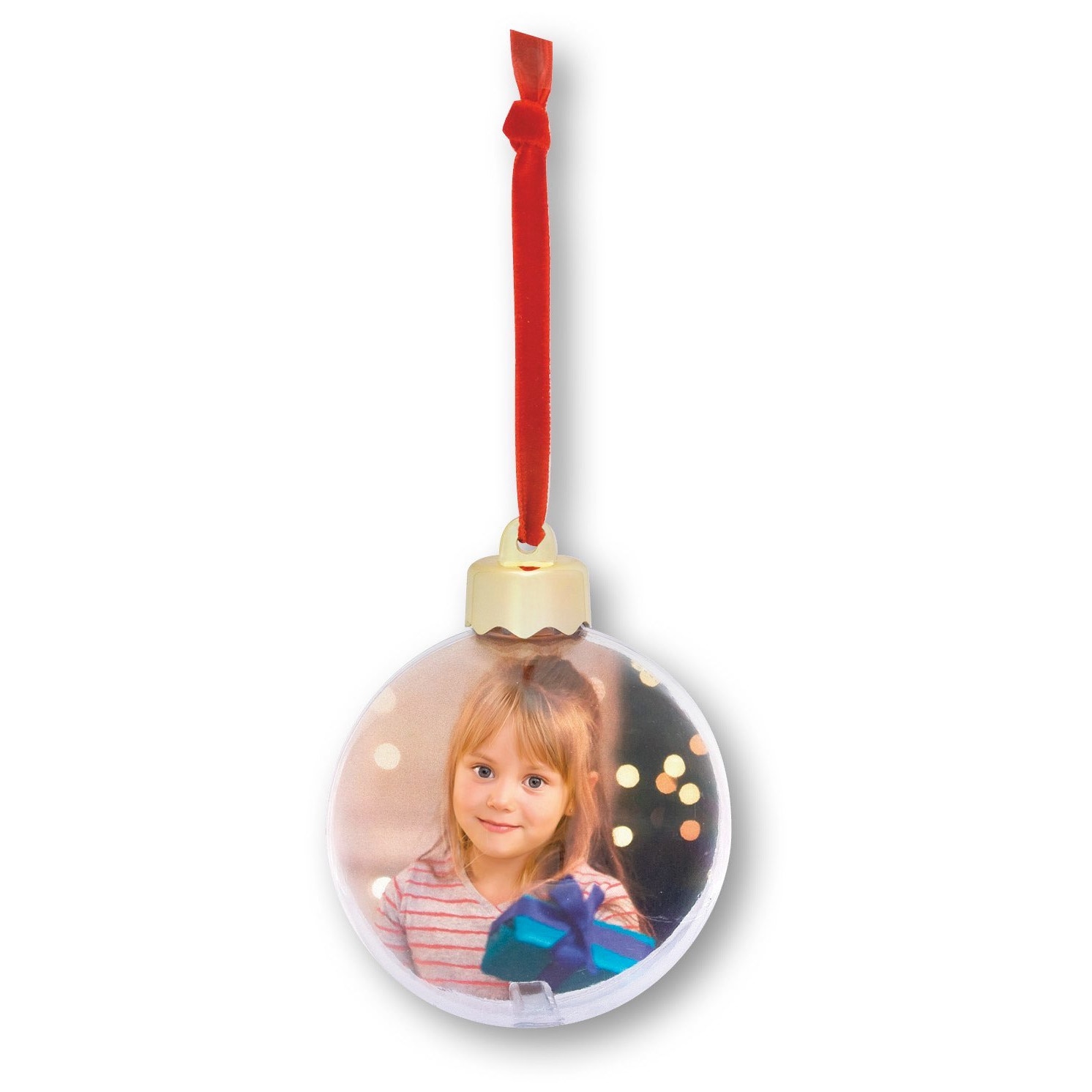 Glob personalizat cu insertie foto fata - verso 10 cm