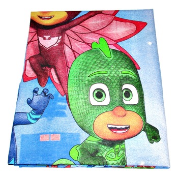 Lenjerie patut Eroii in pijamale, 3 piese, 120x60 cm Lenjerie patut Eroii in pijamale, 3 piese, 120x60 cm