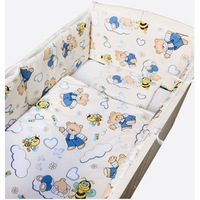 aparatori laterale protectii laterale pat pufoase 120x60 cm h35cm deseda ursuleti cu albinute pe crem imagen 29_0_
0