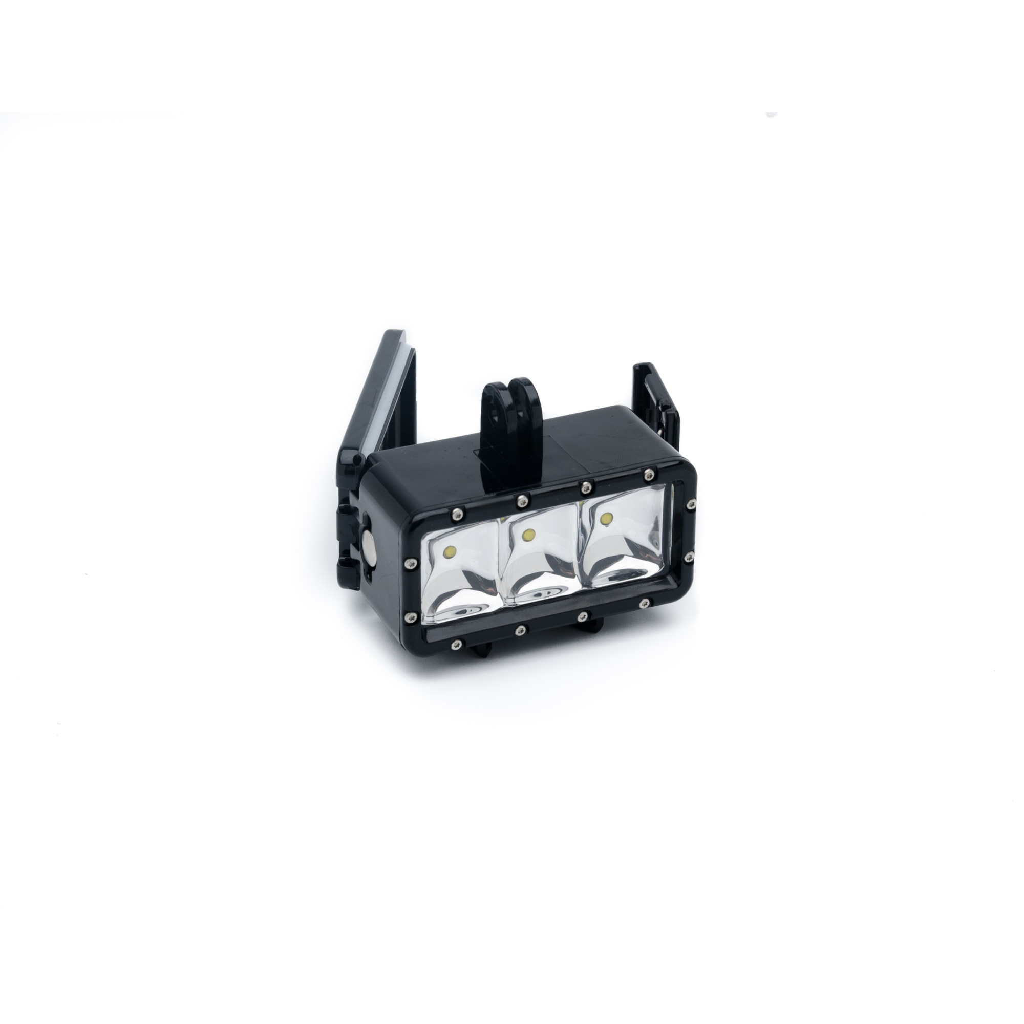 Accesoriu Camera Sport Lampa Subacvatica 2 - Bateria detasabila, Lampa LED este realizata din plastic si metal, Negru