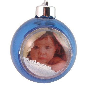 Glob Craciun personalizat 8cm - albastru Glob Craciun personalizat 8cm - albastru