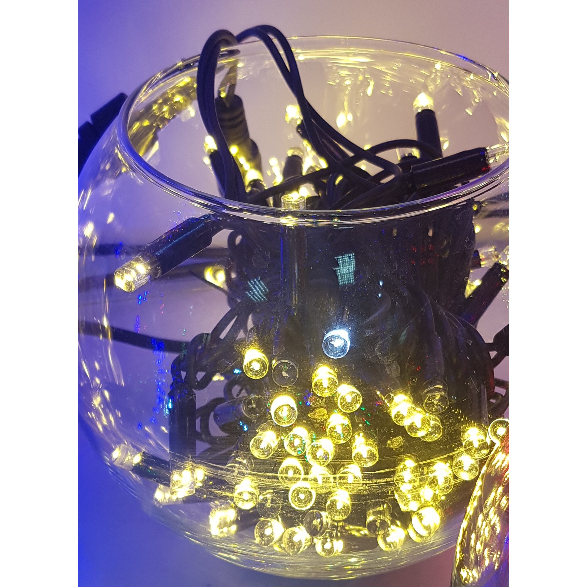 Instalatie de Craciun, 6 m Liniara, Alb Cald, 60 leduri cu alimentator, CONFIGURABILA SDX, 8041WW / Rezistenta la apa / mufa de interconectare