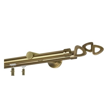 Galerie dubla Lillet, teava profil, grosime 19mm, aur antic, 200 cm Galerie dubla Lillet, teava profil, grosime 19mm, aur antic, 200 cm