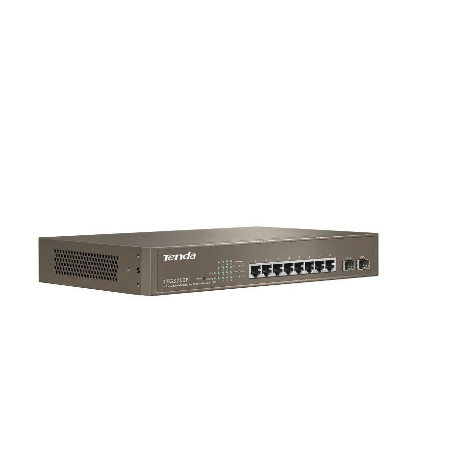 Switch PoE Tenda TEG3210 PV1.0 cu management 8G+2SFP