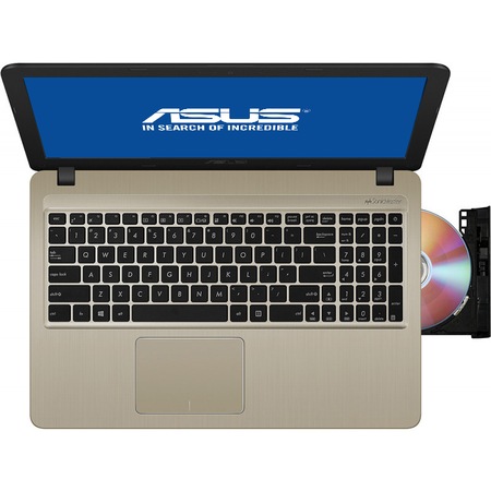 Laptop ASUS X540UB cu procesor Intel® Core™ i3-7020U 2.30 GHz, Kaby Lake, 15.6", Full HD, 4GB, 256GB SSD, NVIDIA GeForce MX110 2GB, Endless OS, Chocolate Black