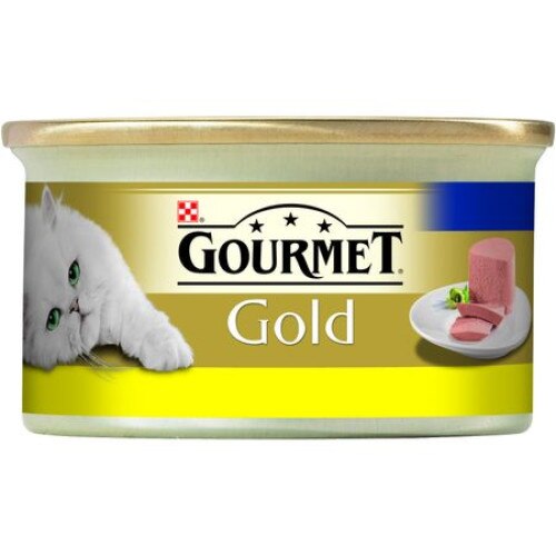 Set 12 Conserve pentru pisici Gourmet Gold Mousse cu Pui