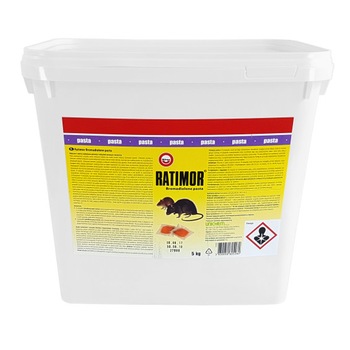 Otrava Raticid Pasta pentru Soareci si Sobolani - 5 KG, RATIMOR Otrava Raticid Pasta pentru Soareci si Sobolani - 5 KG, RATIMOR