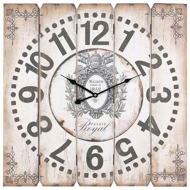 Ceas de perete Vintage din lemn D- 58 cm