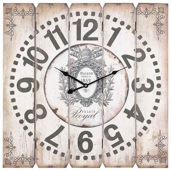 Ceas de perete Vintage din lemn D- 58 cm Ceas de perete Vintage din lemn D- 58 cm