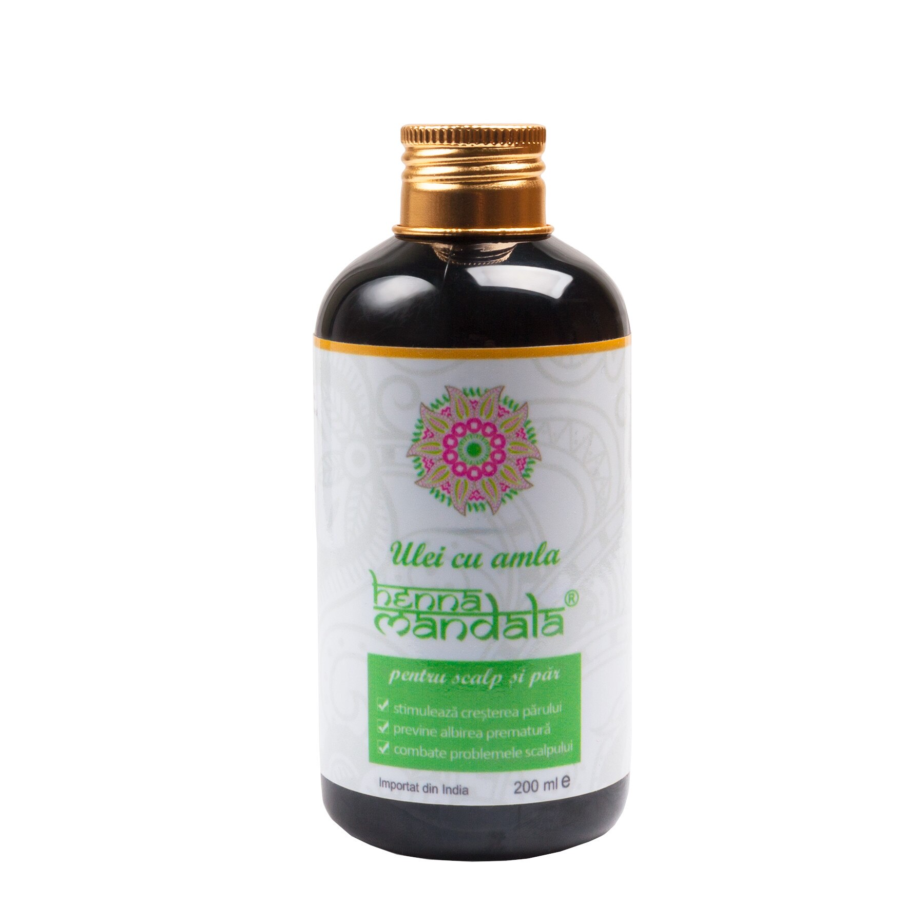 Ulei cu amla pentru scalp si par, 200 ml, Henna Mandala