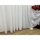 Perdea voal simplu culoare alb Basic Liz Line, cu rejansa 600x245cm - RD036M