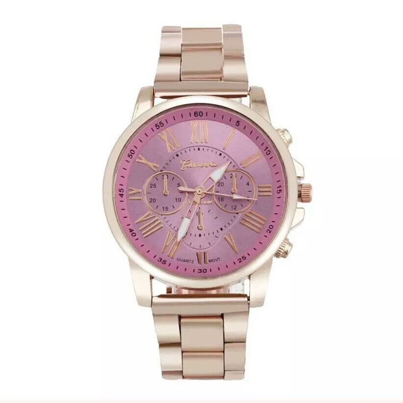 Ceas dama casual Geneva Midnight, roz