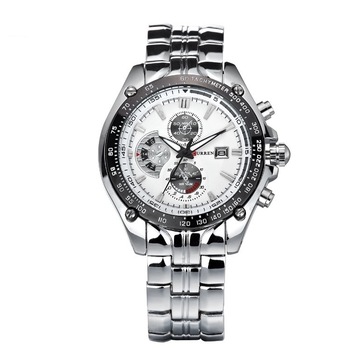 Ceas barbatesc casual Curren T-One, alb Ceas barbatesc casual Curren T-One, alb
