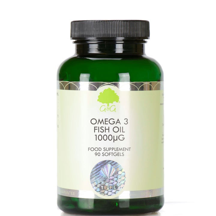 Omega 3 Ulei de Peste 1000mg, G&G, 90 capsule moi