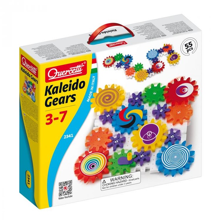 Комплект за игра Quercetti Kaleido Gears, Зъбни колела