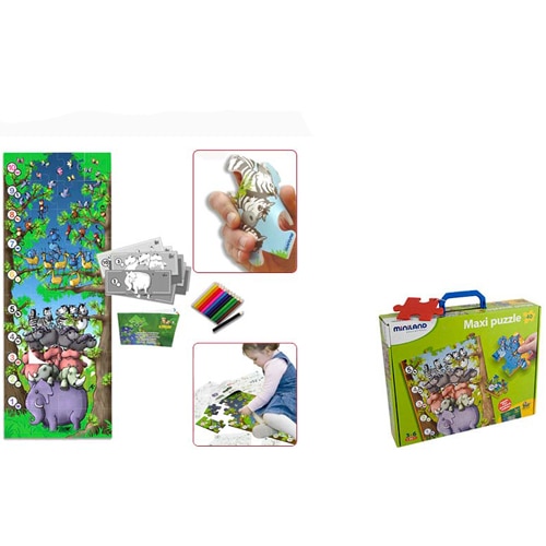 Puzzle Miniland de Podea Educativ cu Numere 40 Piese