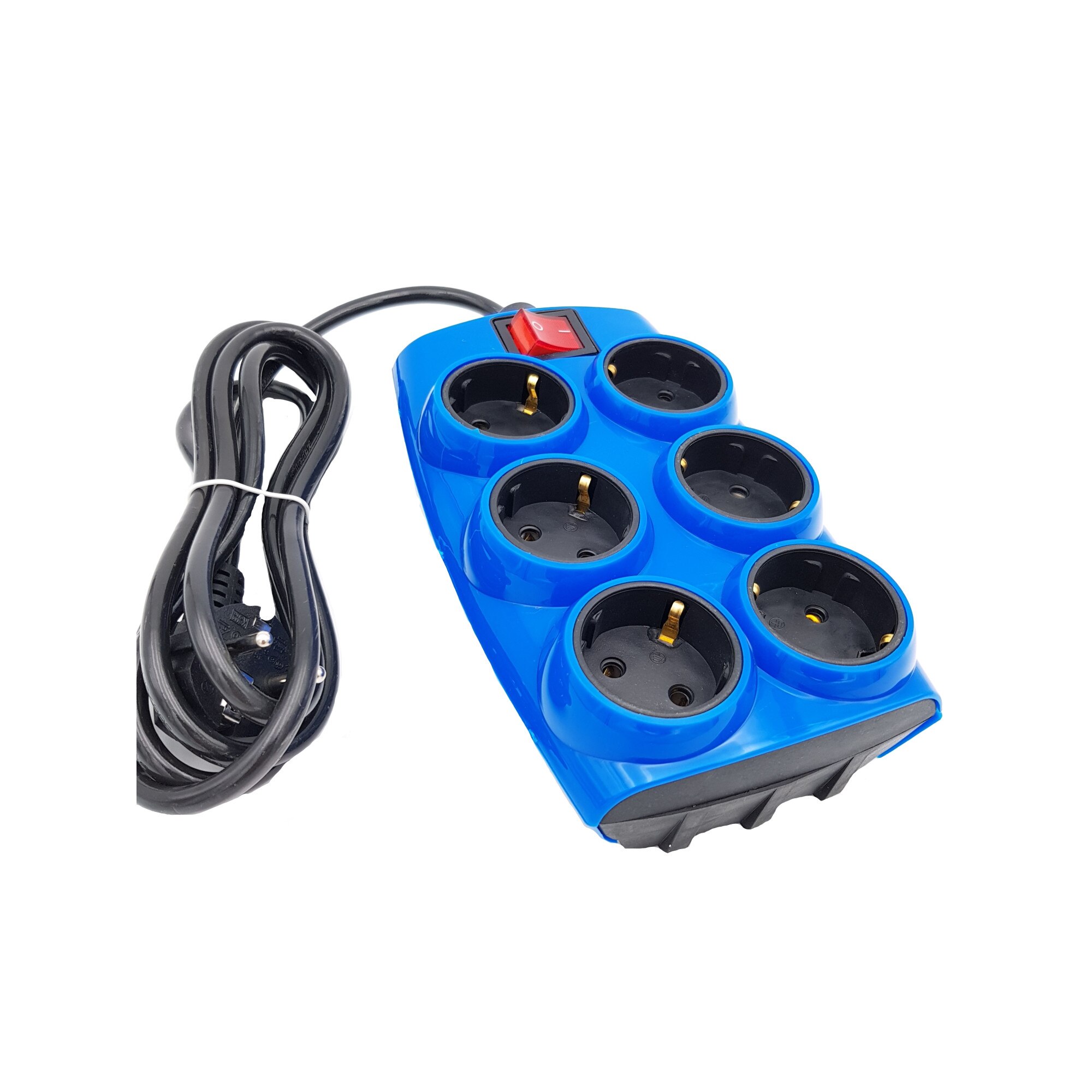 Prelungitor cu 6 prize, albastru