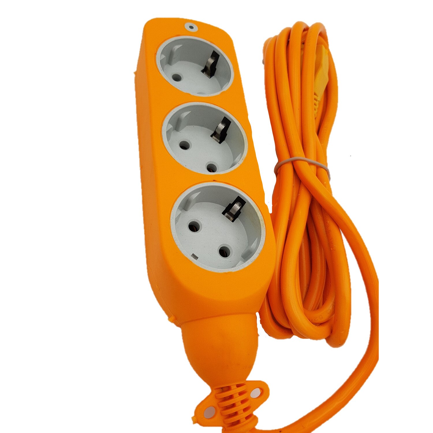 Prelungitor cu 3 prize, portocaliu